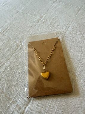 *2 for $12* Gold Heart Pendant Necklace - Women Jewelry